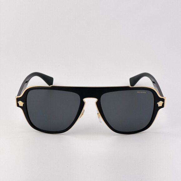 Versace Women’s Sunglasses – Black Aviator Frame | VE2199 100281 - Picture 1 of 12